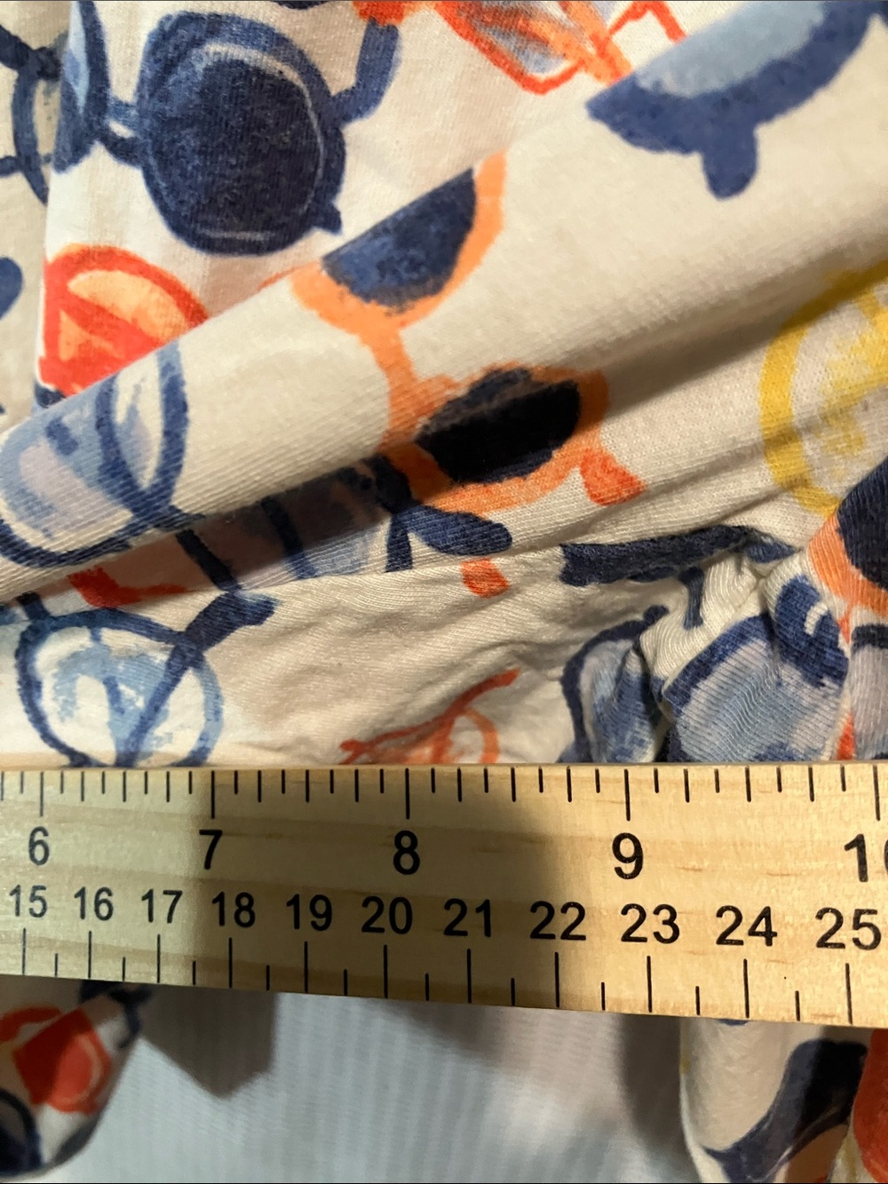 HUE White Lounge Shorts with Navy, Orange & Yellow Sunglasses Print - Picture 6 of 9